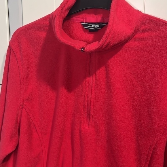 LANDS’ End. Women’s. Large. 14 - 16. Fleece. Quarter zip. Pull over. - Picture 2 of 5